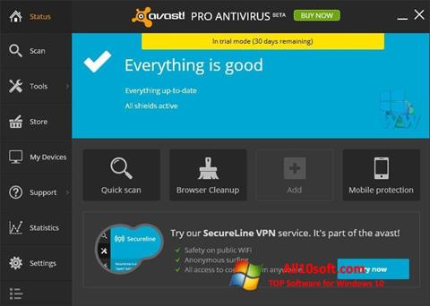 Skærmbillede Avast! Pro Antivirus Windows 10