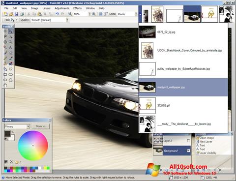 Skærmbillede Paint.NET Windows 10