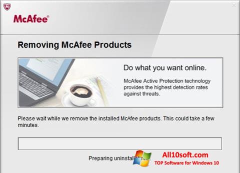 Skærmbillede McAfee Consumer Product Removal Tool Windows 10