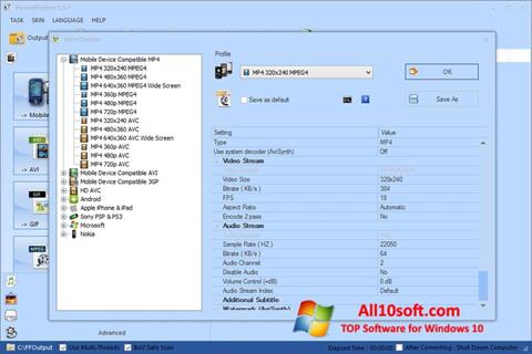 Skærmbillede Format Factory Windows 10